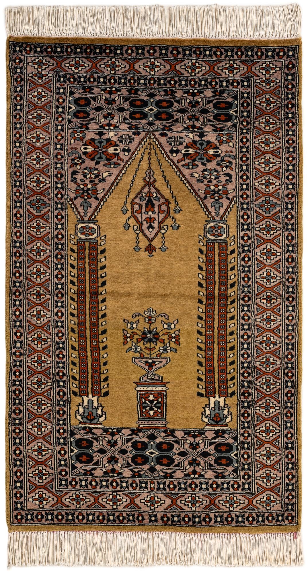  2' 7 x 4' 4  Hand Knotted Bokhara Wool Rug