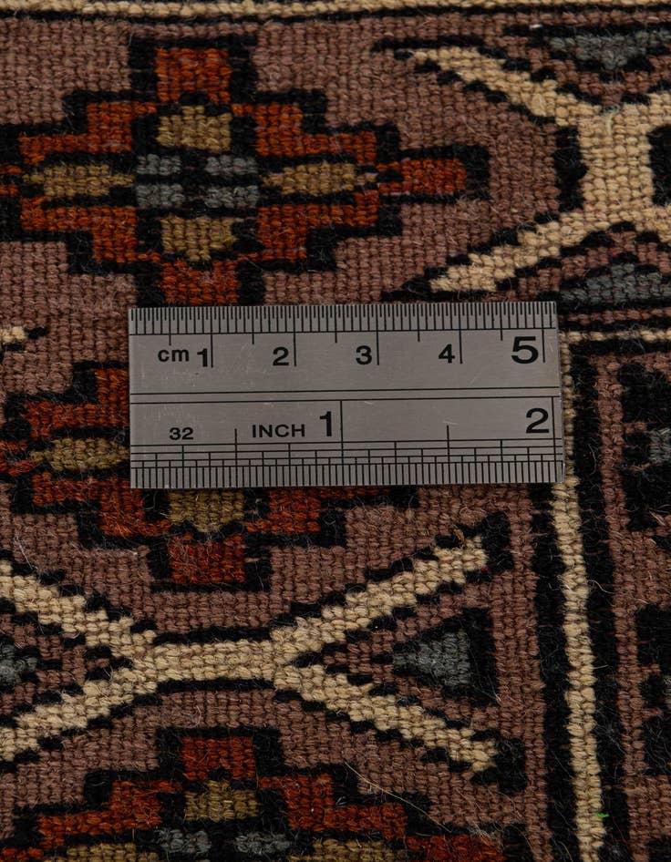 Detail image of  2' 8 x 4' 7  Hand Knotted Bokhara Oriental Wool Rug