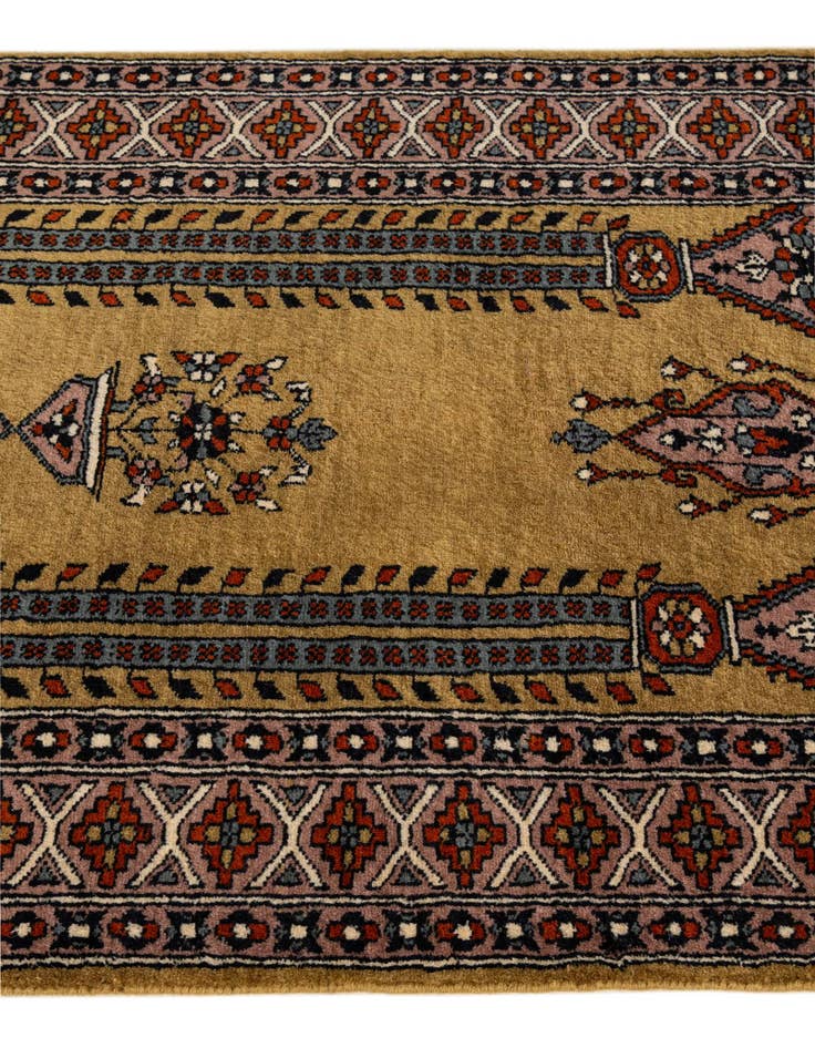 Detail image of  2' 8 x 4' 7  Hand Knotted Bokhara Oriental Wool Rug