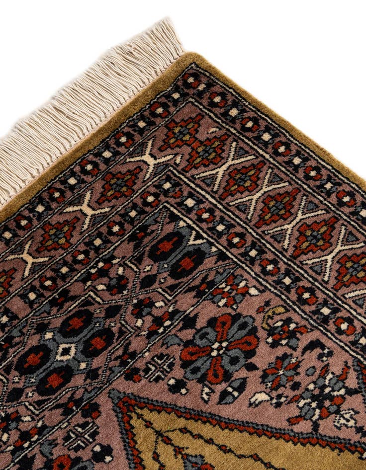 Detail image of  2' 8 x 4' 7  Hand Knotted Bokhara Oriental Wool Rug