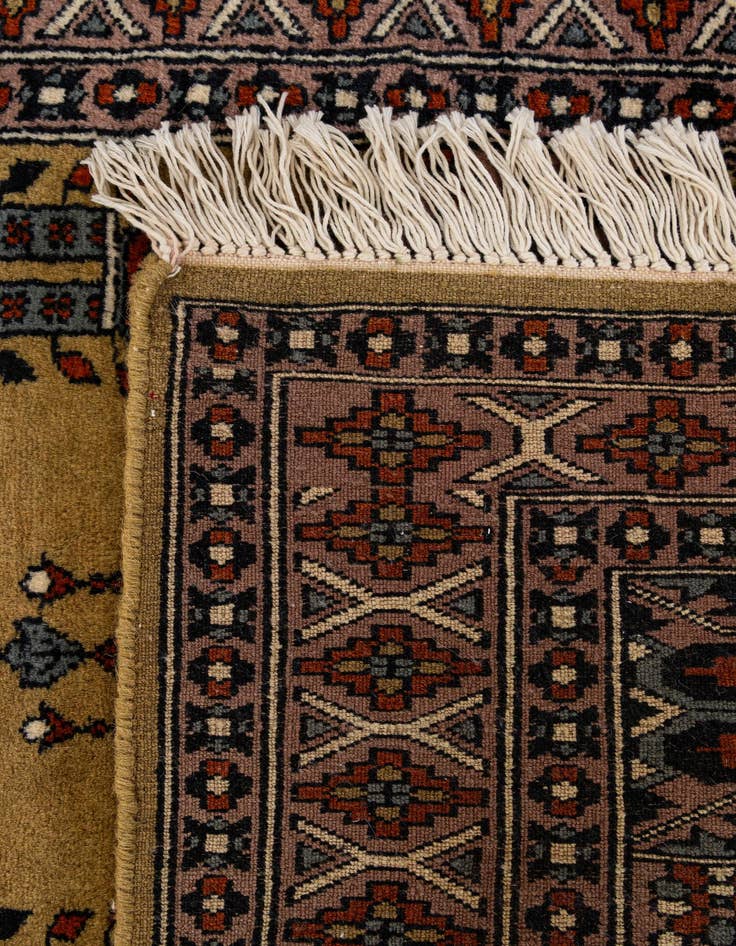 Detail image of  2' 8 x 4' 7  Hand Knotted Bokhara Oriental Wool Rug