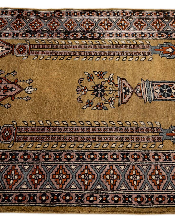 Detail image of  2' 9 x 4' 3  Hand Knotted Bokhara Oriental Wool Rug