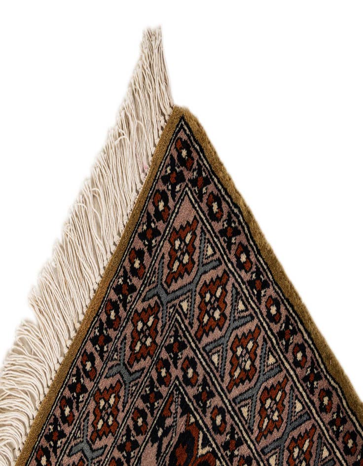 Detail image of  2' 9 x 4' 3  Hand Knotted Bokhara Oriental Wool Rug