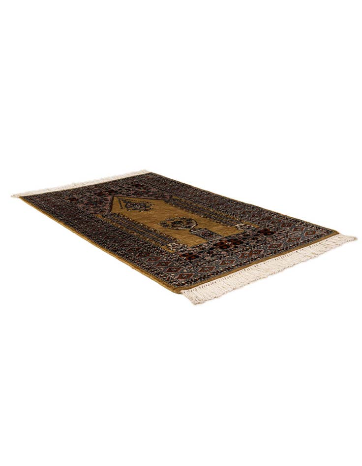 Detail image of  2' 9 x 4' 3  Hand Knotted Bokhara Oriental Wool Rug