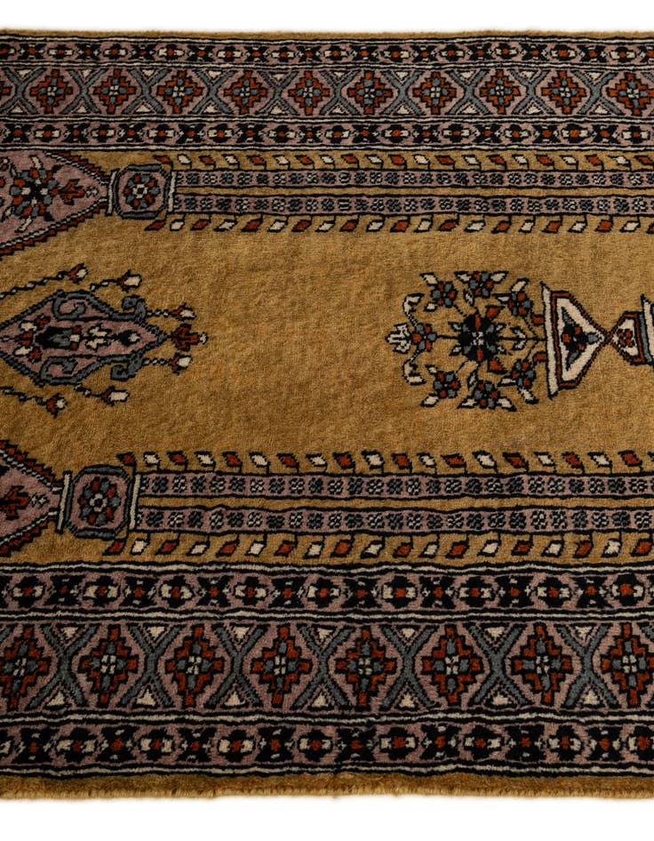 Detail image of  2' 9 x 4' 3  Hand Knotted Bokhara Oriental Wool Rug