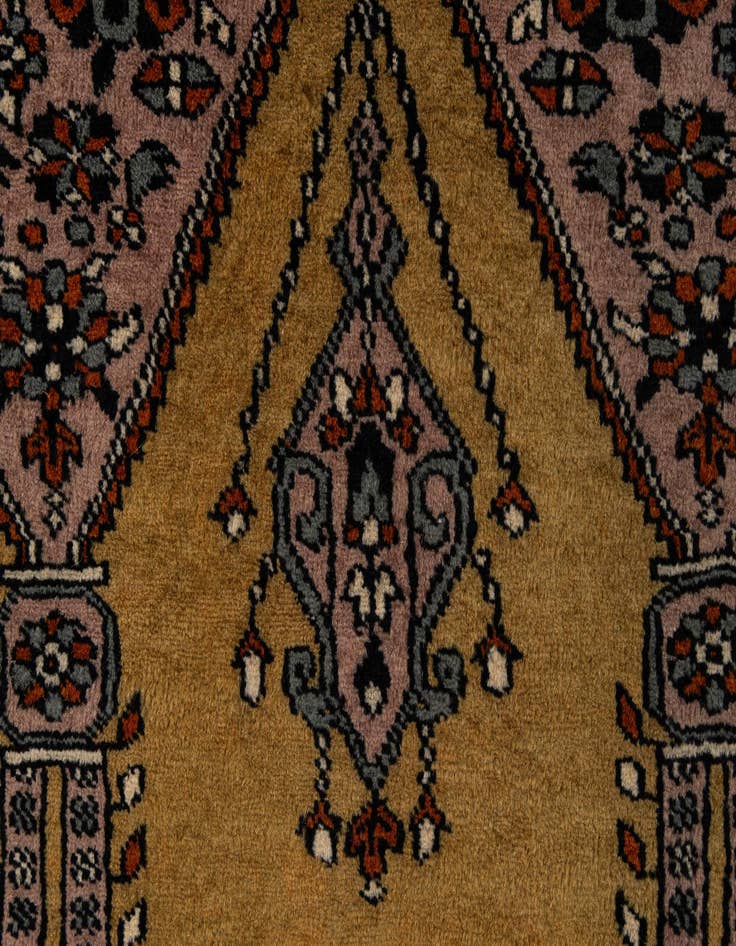 Detail image of  2' 9 x 4' 3  Hand Knotted Bokhara Oriental Wool Rug