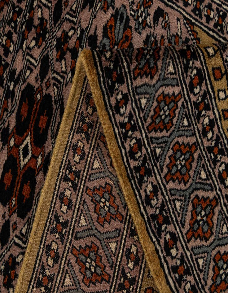 Detail image of  2' 9 x 4' 3  Hand Knotted Bokhara Oriental Wool Rug