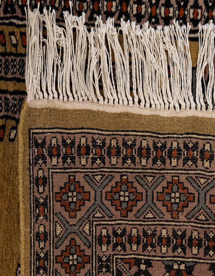 Detail image of  2' 9 x 4' 3  Hand Knotted Bokhara Oriental Wool Rug