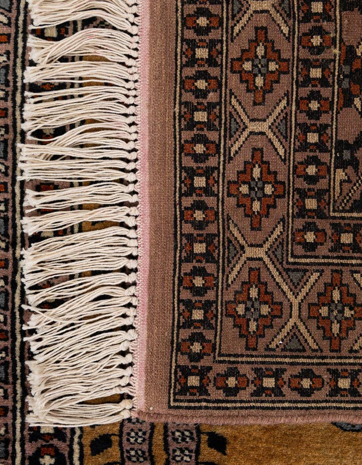 Detail image of  2' 8 x 4' 5  Hand Knotted Bokhara Oriental Wool Rug