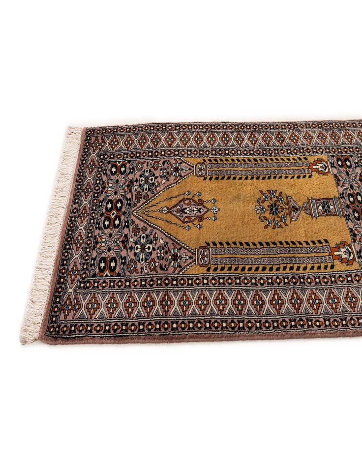 Detail image of  2' 8 x 4' 5  Hand Knotted Bokhara Oriental Wool Rug