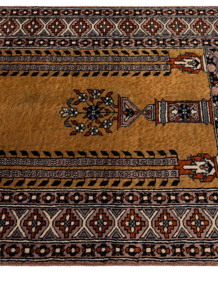 Detail image of  2' 8 x 4' 5  Hand Knotted Bokhara Oriental Wool Rug