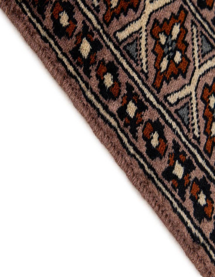 Detail image of  2' 8 x 4' 5  Hand Knotted Bokhara Oriental Wool Rug