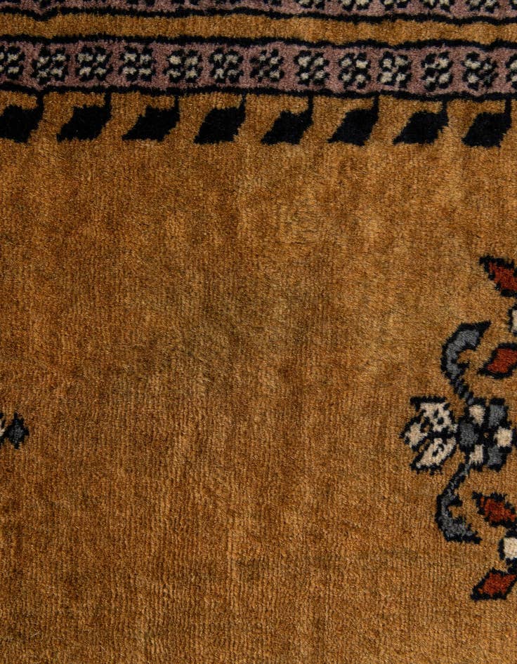 Detail image of  2' 8 x 4' 5  Hand Knotted Bokhara Oriental Wool Rug