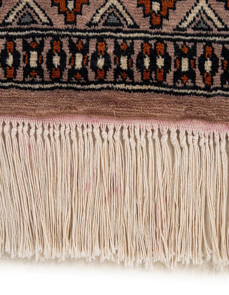 Detail image of  2' 8 x 4' 5  Hand Knotted Bokhara Oriental Wool Rug