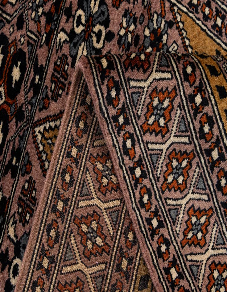 Detail image of  2' 8 x 4' 5  Hand Knotted Bokhara Oriental Wool Rug