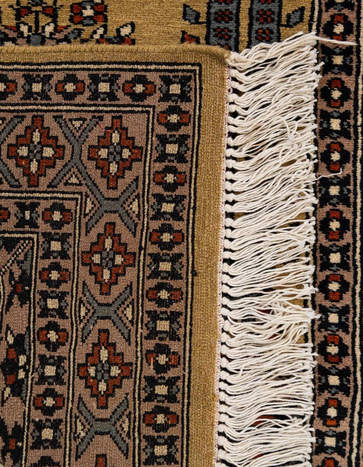 Detail image of  2' 8 x 4' 8  Hand Knotted Bokhara Oriental Wool Rug