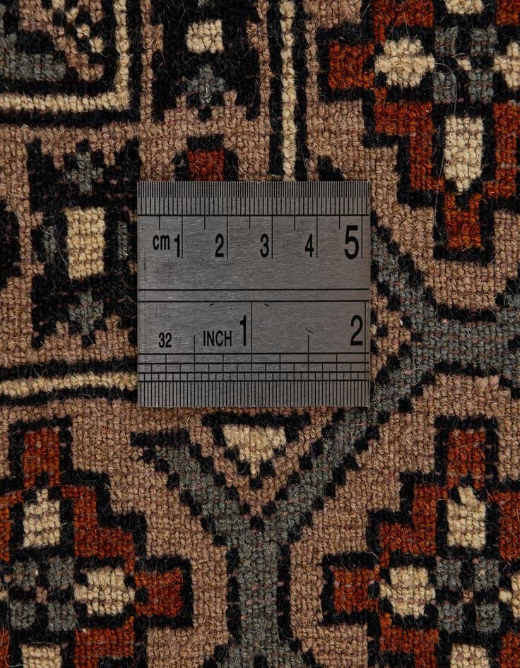 Detail image of  2' 8 x 4' 8  Hand Knotted Bokhara Oriental Wool Rug