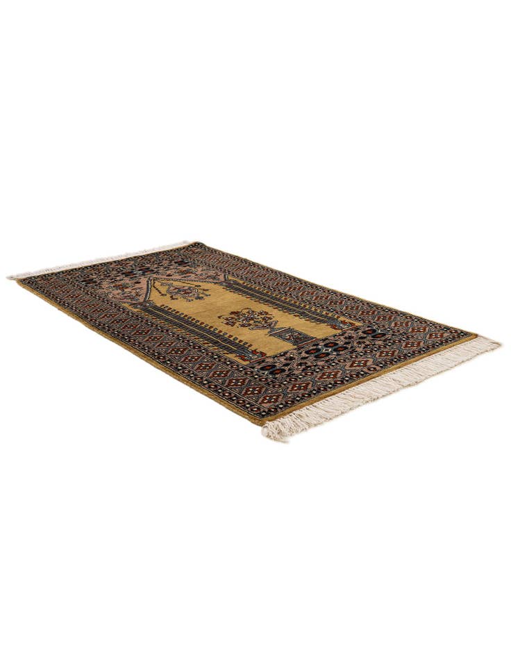 Detail image of  2' 8 x 4' 8  Hand Knotted Bokhara Oriental Wool Rug