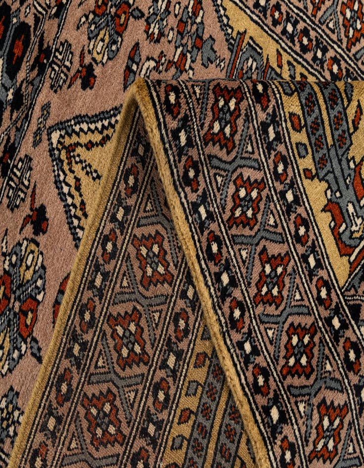 Detail image of  2' 8 x 4' 8  Hand Knotted Bokhara Oriental Wool Rug
