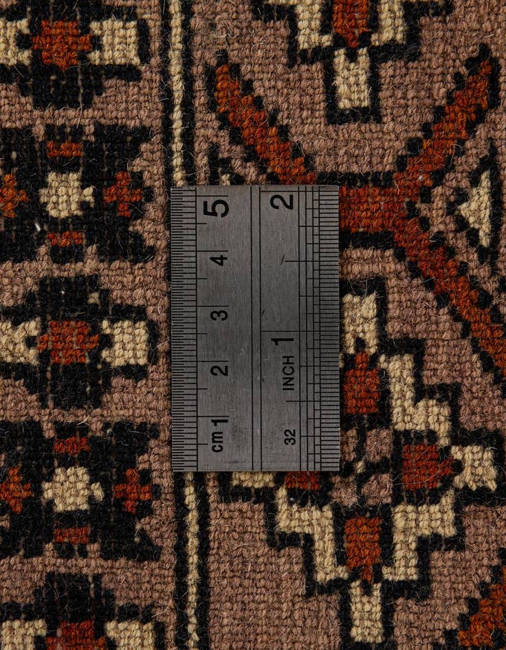 Detail image of  2' 8 x 4' 3  Hand Knotted Bokhara Oriental Wool Rug