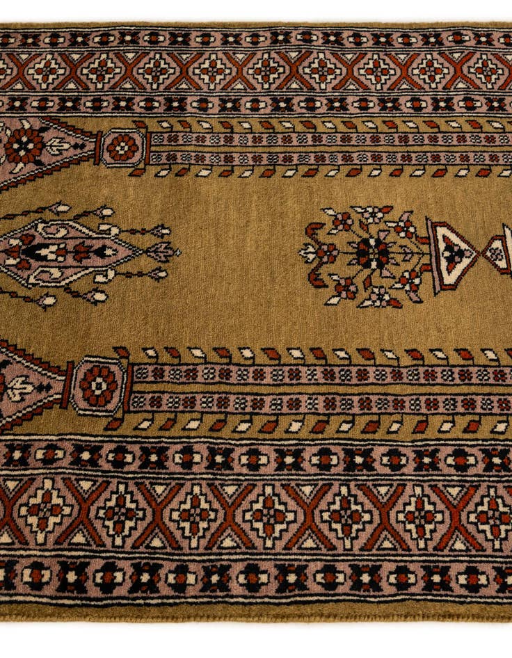 Detail image of  2' 8 x 4' 3  Hand Knotted Bokhara Oriental Wool Rug