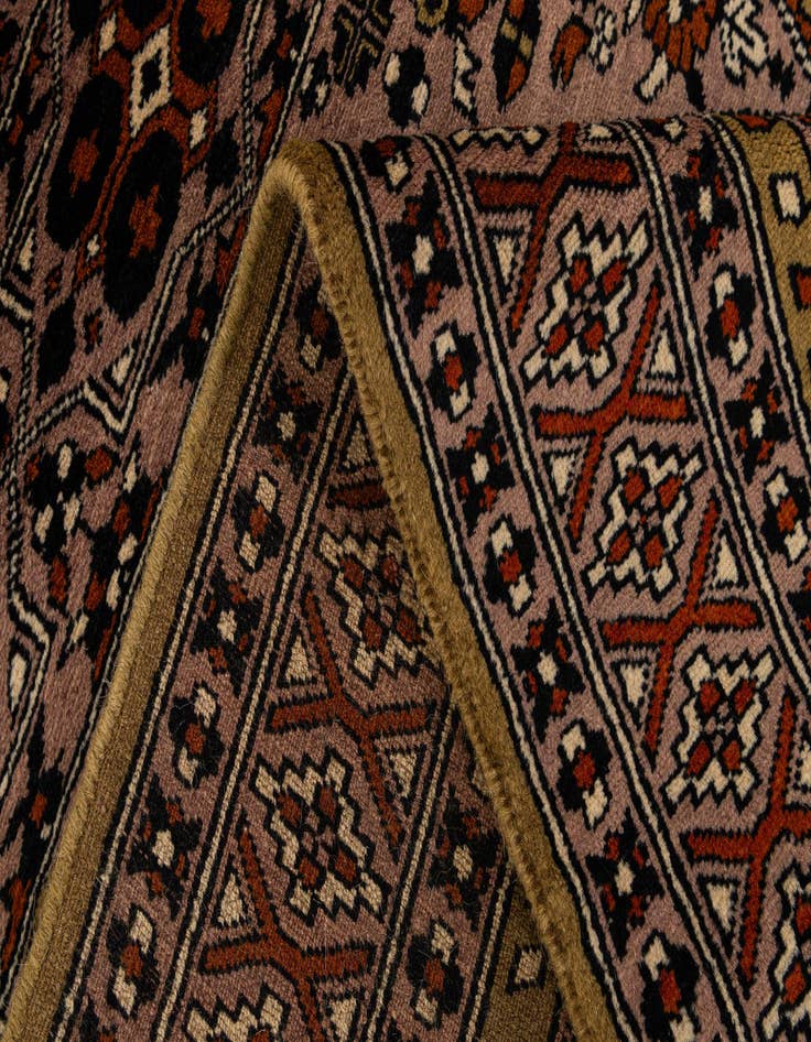 Detail image of  2' 8 x 4' 3  Hand Knotted Bokhara Oriental Wool Rug