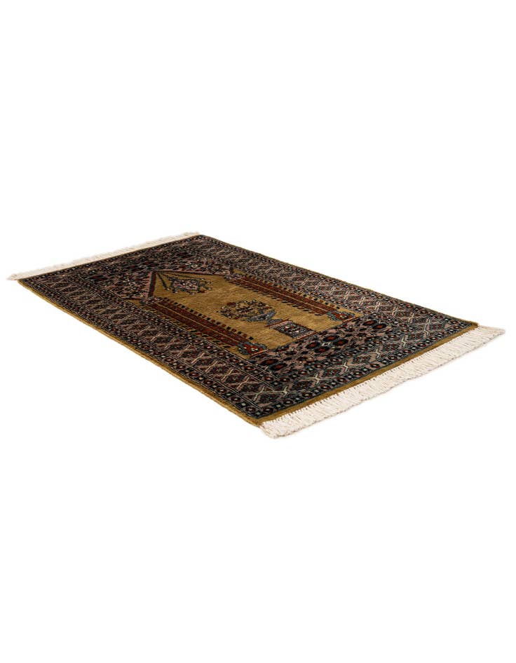 Detail image of  2' 8 x 4' 6  Hand Knotted Bokhara Oriental Wool Rug