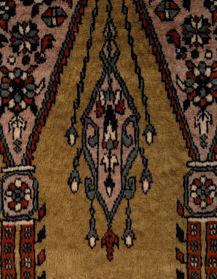 Detail image of  2' 8 x 4' 6  Hand Knotted Bokhara Oriental Wool Rug