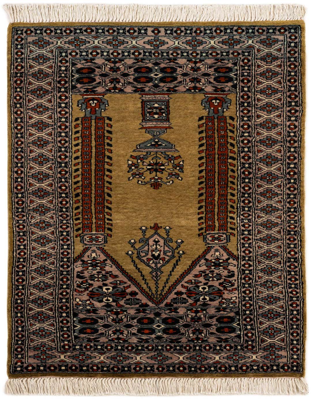 Primary image  2' 8 x 4' 6  Hand Knotted Bokhara Oriental Wool Rug