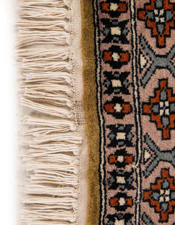 Detail image of  2' 8 x 4' 4  Hand Knotted Bokhara Oriental Wool Rug