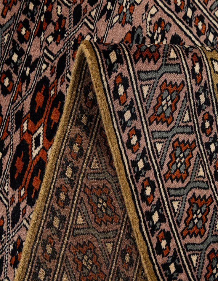Detail image of  2' 8 x 4' 4  Hand Knotted Bokhara Oriental Wool Rug