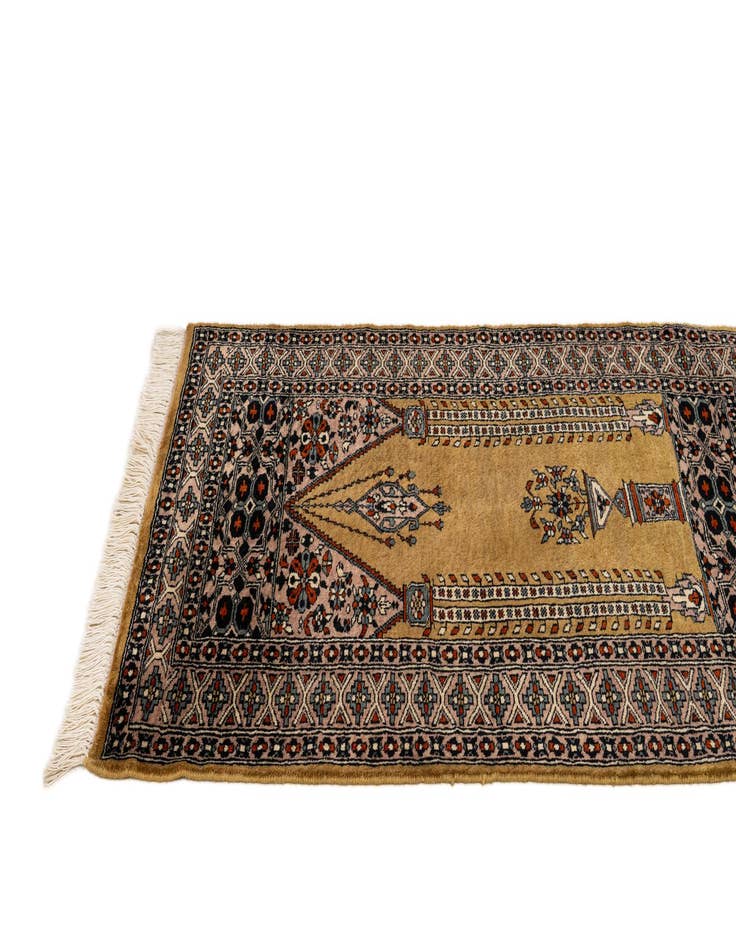 Detail image of  2' 9 x 4' 4  Hand Knotted Bokhara Oriental Wool Rug