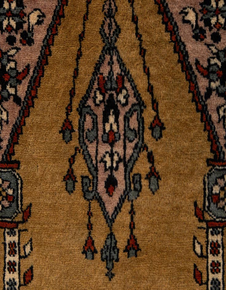 Detail image of  2' 9 x 4' 4  Hand Knotted Bokhara Oriental Wool Rug