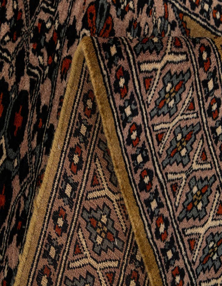 Detail image of  2' 9 x 4' 4  Hand Knotted Bokhara Oriental Wool Rug
