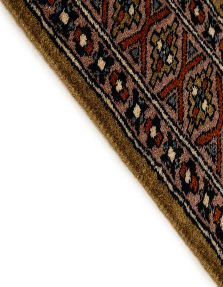 Detail image of  2' 8 x 4' 2  Hand Knotted Bokhara Oriental Wool Rug