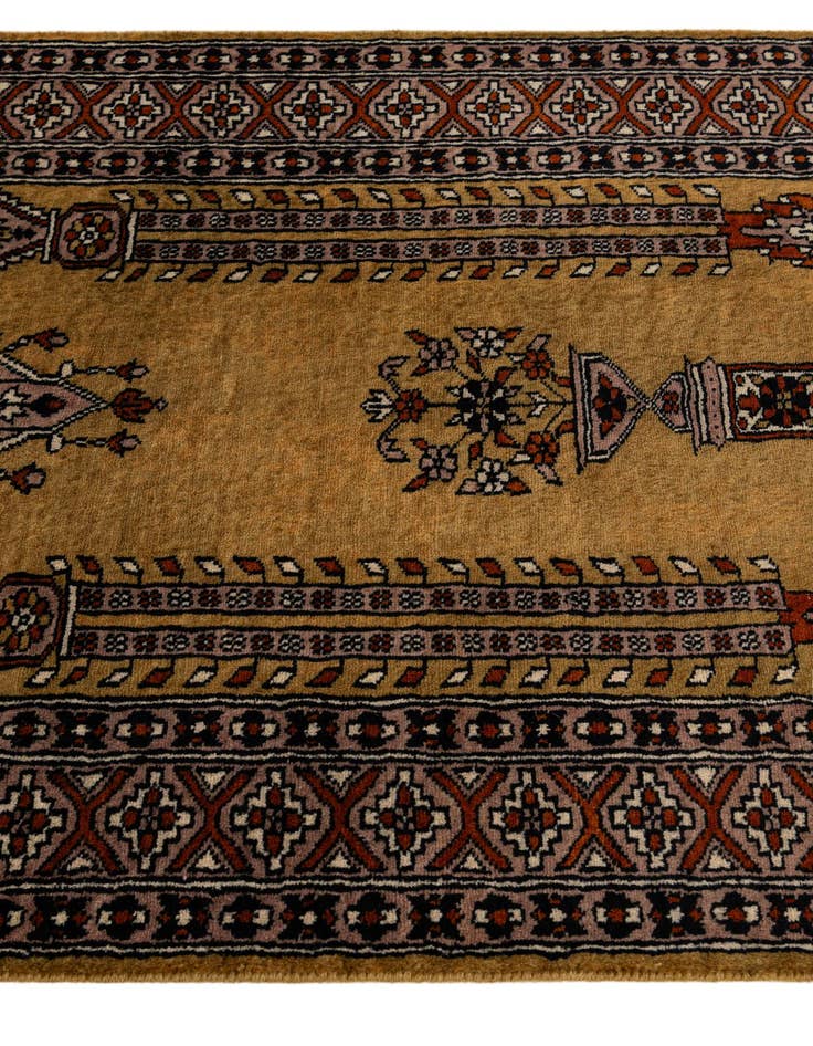 Detail image of  2' 8 x 4' 2  Hand Knotted Bokhara Wool Rug