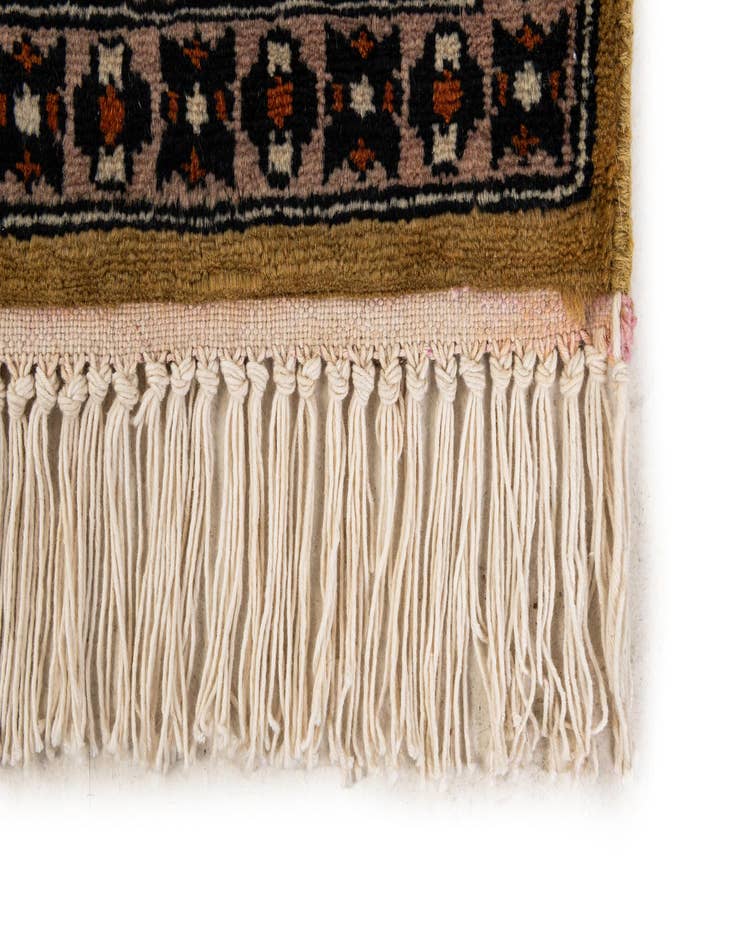 Detail image of  2' 8 x 4' 2  Hand Knotted Bokhara Wool Rug