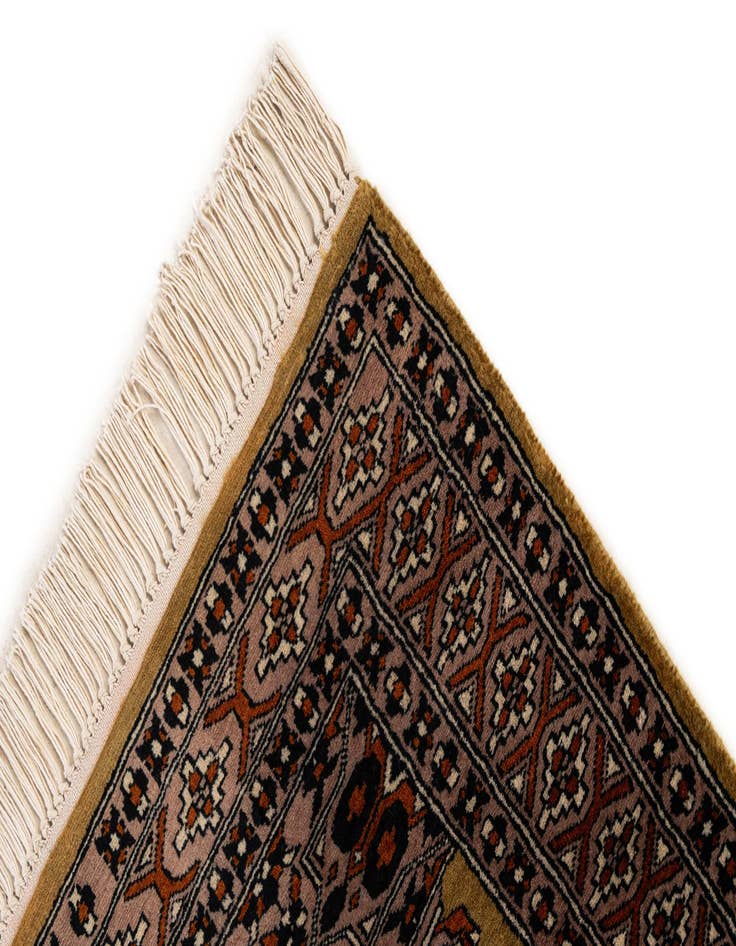 Detail image of  2' 8 x 4' 2  Hand Knotted Bokhara Wool Rug