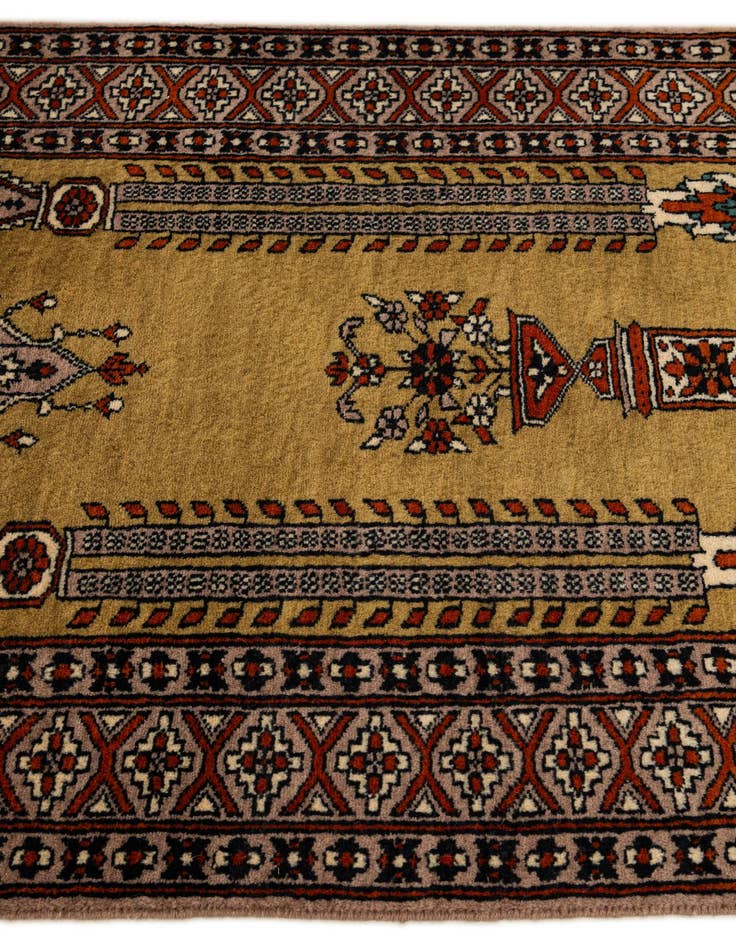 Detail image of  2' 8 x 4' 1  Hand Knotted Bokhara Oriental Wool Rug