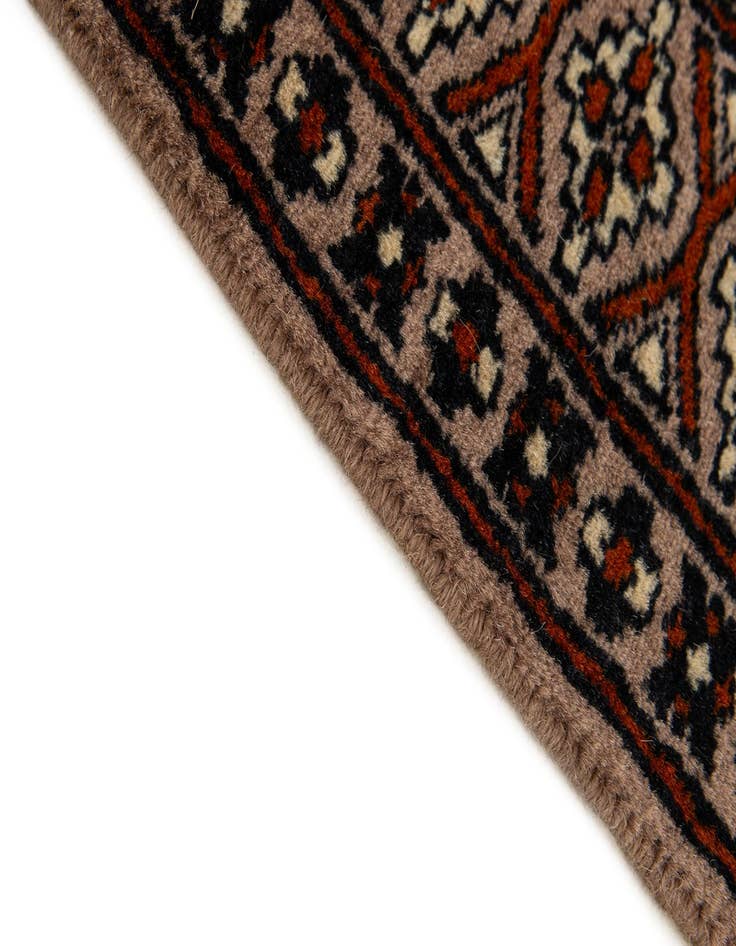 Detail image of  2' 8 x 4' 1  Hand Knotted Bokhara Oriental Wool Rug