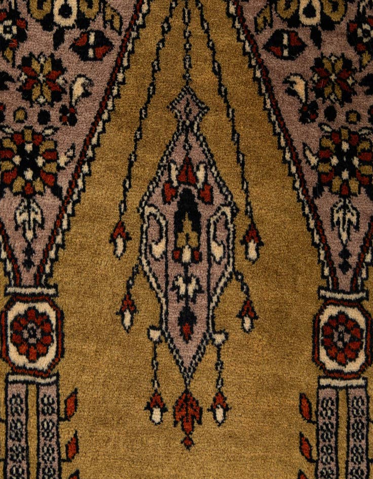 Detail image of  2' 8 x 4' 1  Hand Knotted Bokhara Oriental Wool Rug