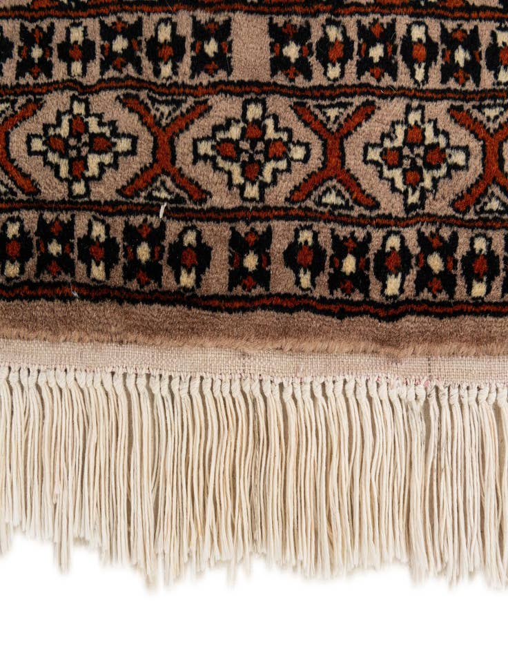 Detail image of  2' 8 x 4' 1  Hand Knotted Bokhara Oriental Wool Rug