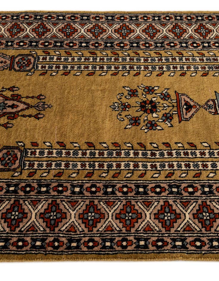 Detail image of  2' 8 x 4' 9  Hand Knotted Bokhara Oriental Wool Rug