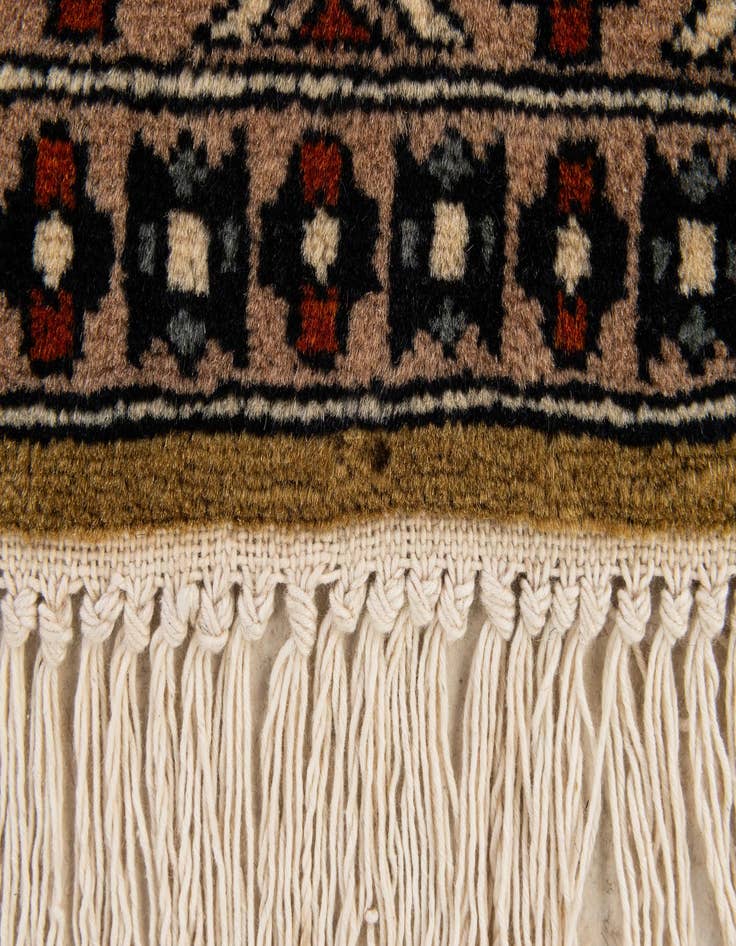 Detail image of  2' 8 x 4' 9  Hand Knotted Bokhara Oriental Wool Rug