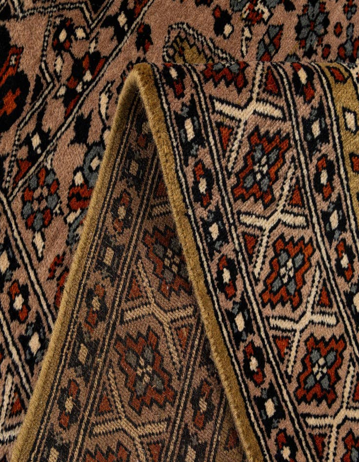Detail image of  2' 8 x 4' 9  Hand Knotted Bokhara Oriental Wool Rug