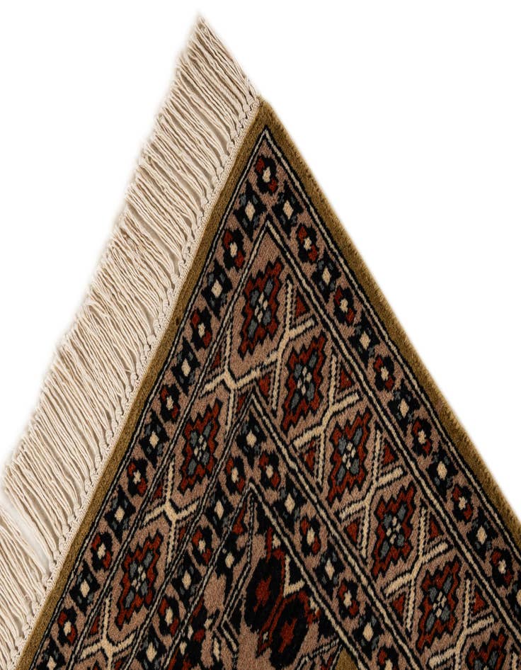 Detail image of  2' 8 x 4' 9  Hand Knotted Bokhara Oriental Wool Rug