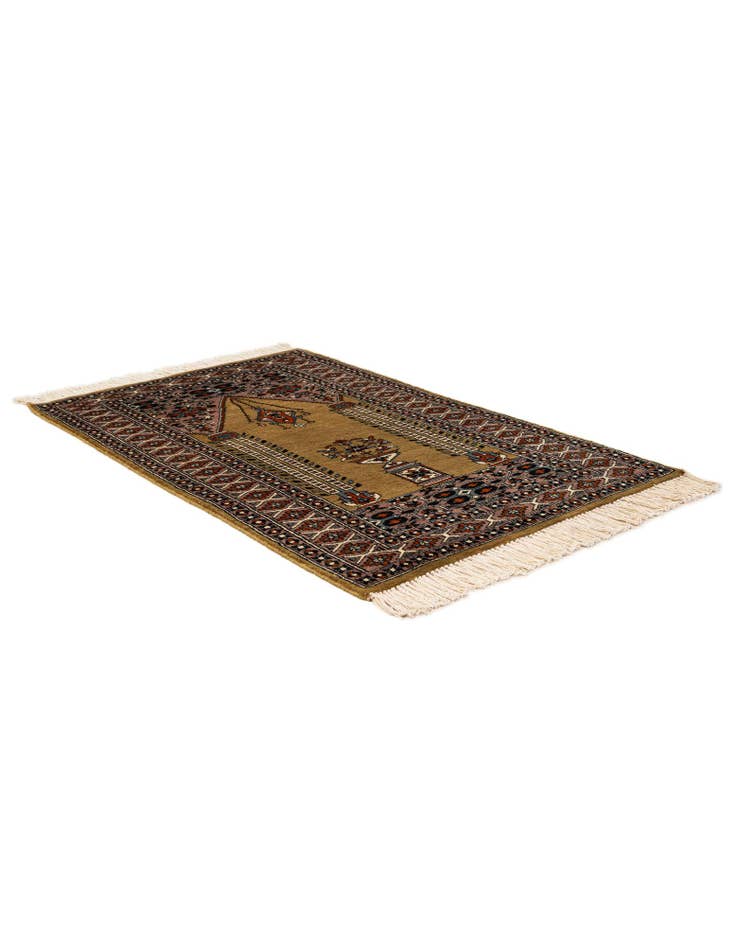 Detail image of  2' 8 x 4'  Hand Knotted Bokhara Oriental Wool Rug