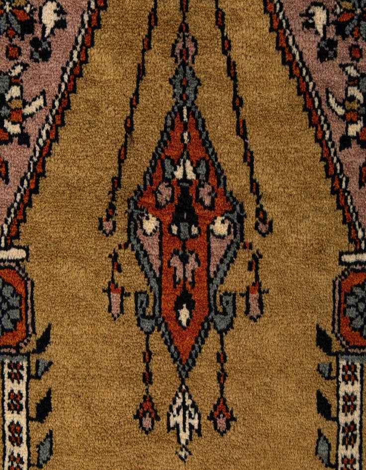 Detail image of  2' 8 x 4'  Hand Knotted Bokhara Oriental Wool Rug