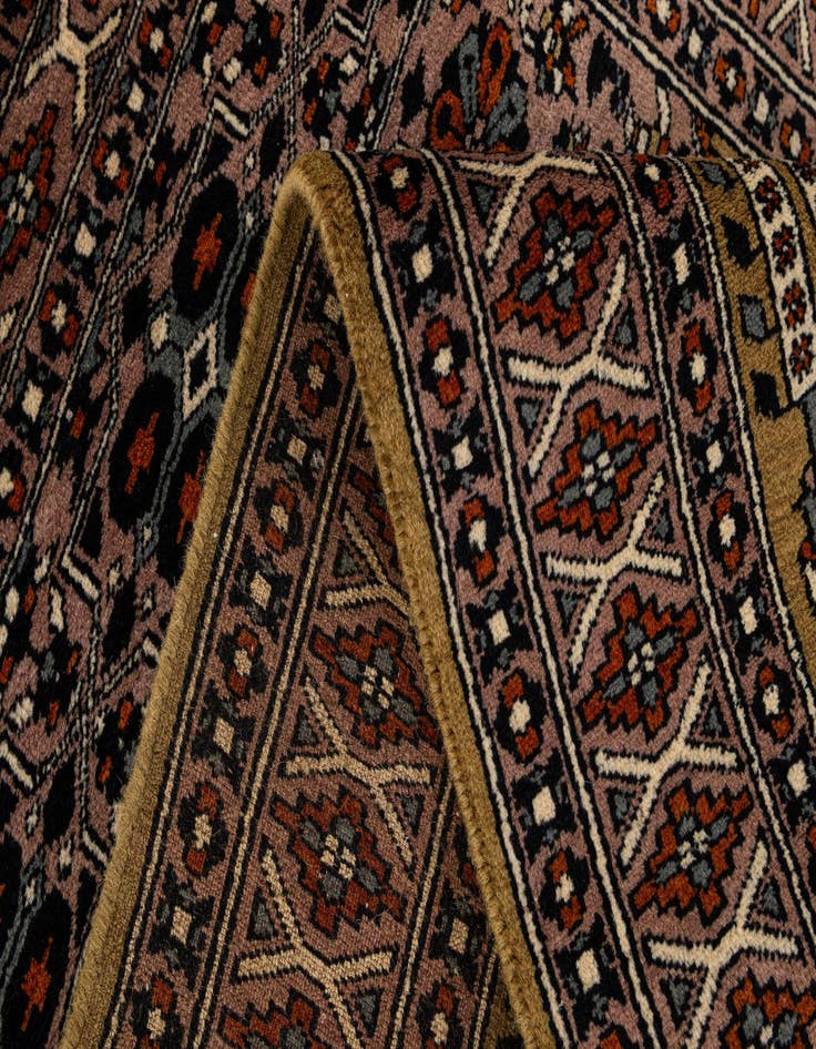 Detail image of  2' 8 x 4'  Hand Knotted Bokhara Oriental Wool Rug