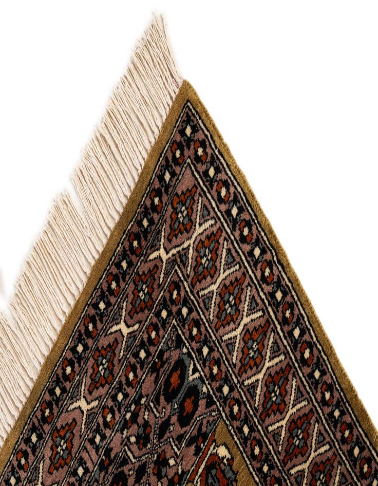 Detail image of  2' 8 x 4'  Hand Knotted Bokhara Oriental Wool Rug